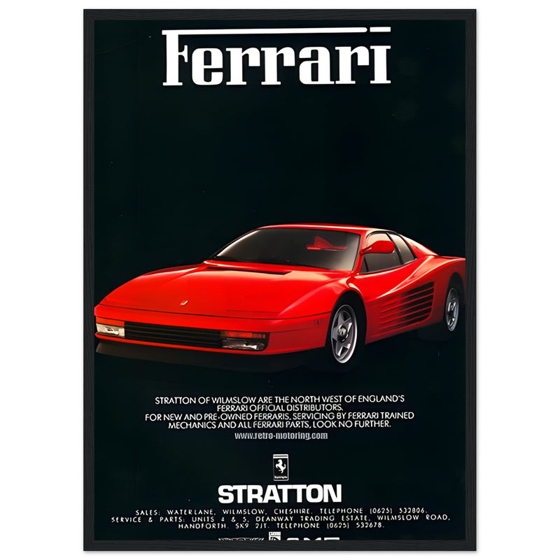 Ferrari Stratton Vintage Poster Ad