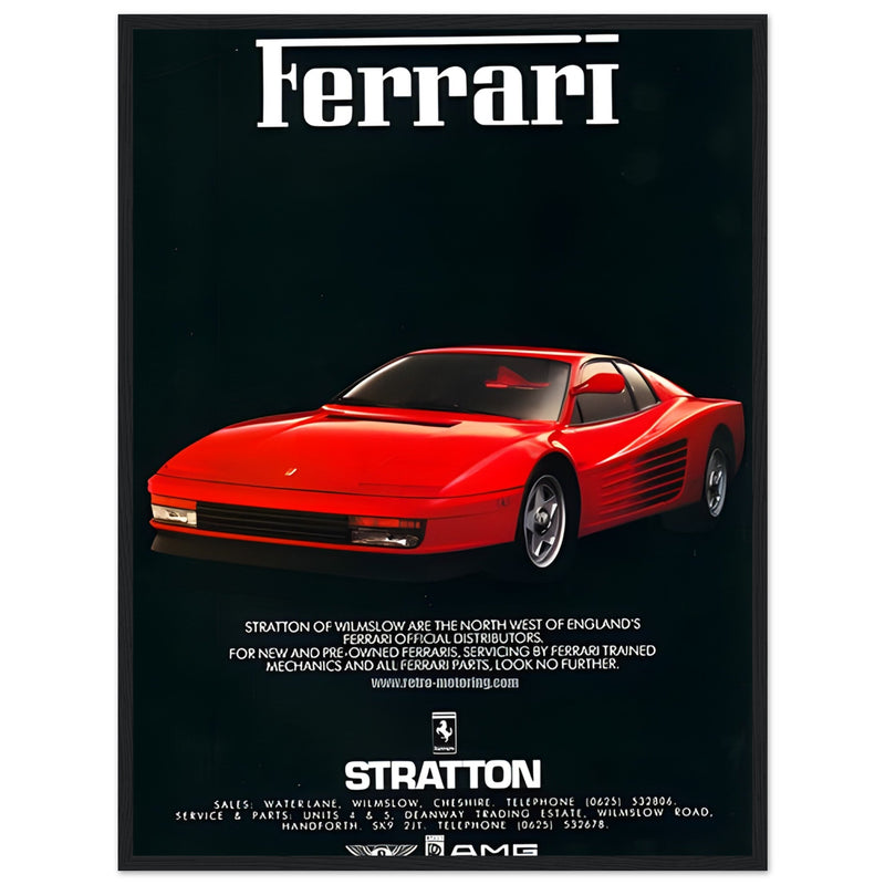 Ferrari Stratton Vintage Poster Ad