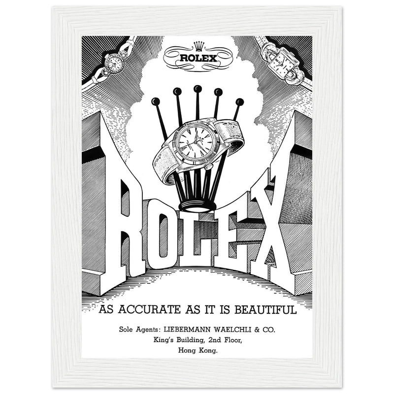 Rolex Hong Kong Jewellers Vintage Poster Ad
