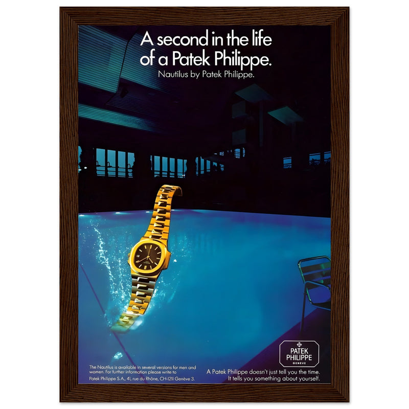 Patek Philippe A Second In the Life Vintage Poster