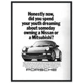 Porsche 911 Vintage Ad Poster