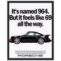 Porsche 964 - 69 Vintage Ad Poster