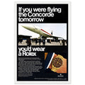 Rolex Oyster Perpetual Concorde Vintage Poster Ad