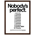 Porsche Nobody's Perfect Le Man Vintage Poster Ad
