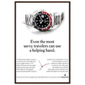 Rolex GMT Master Travel Vintage Poster Ad