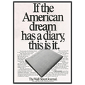 Wall Street Journal Vintage Poster Ad - American Dream Diary