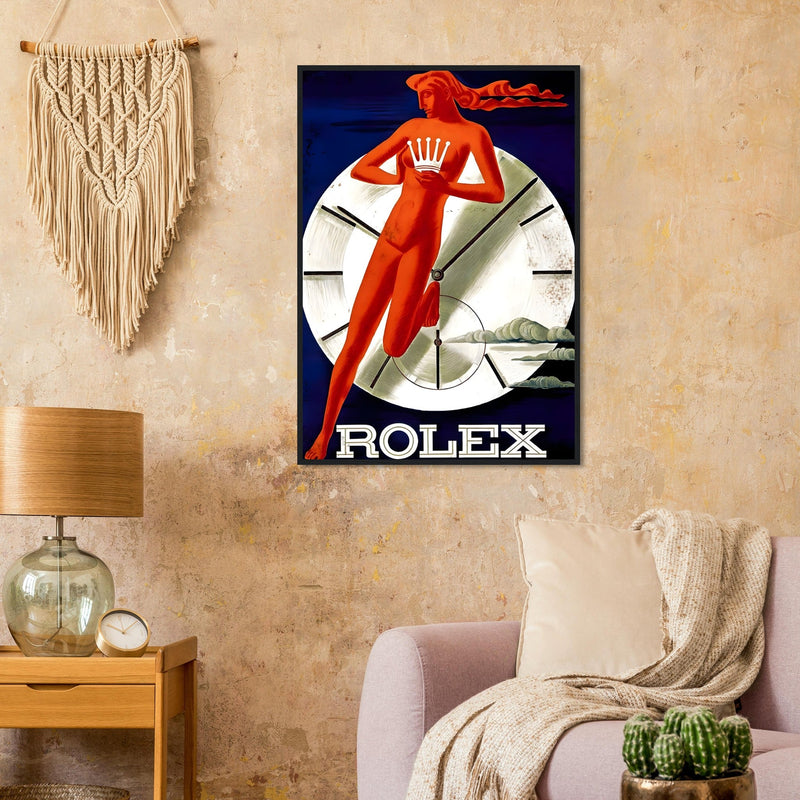 Rolex Clock Vintage Poster Ad