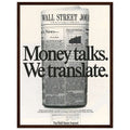 Wall Street Journal 1988 Vintage Poster Ad