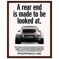 Porsche 911 Vintage Poster - Rear End