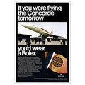 Rolex Oyster Perpetual Concorde Vintage Poster Ad