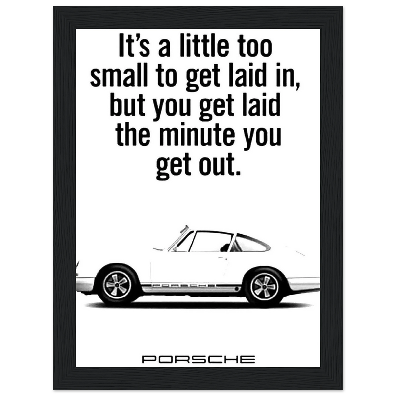 Porsche Vintage Poster  White 911