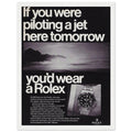 Rolex Jet Pilot Vintage Poster Ad