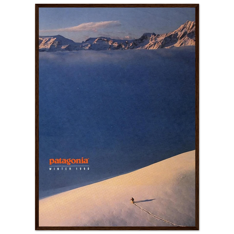 Patagonia Vintage Poster Ad - Winter 1990