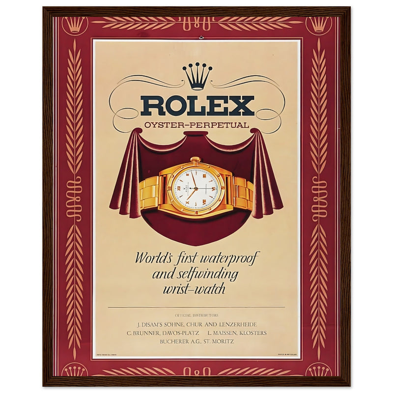 Rolex Oyster-Perpetual Vintage Poster Ad