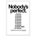 Porsche Nobody's Perfect Le Man Vintage Poster Ad