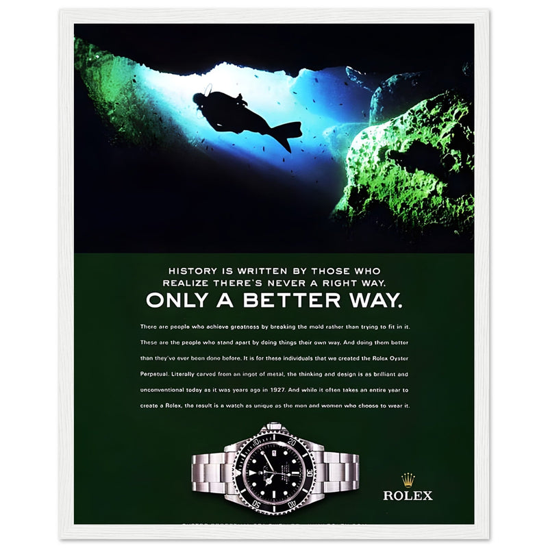 Rolex A Better Way Vintage Poster Ad