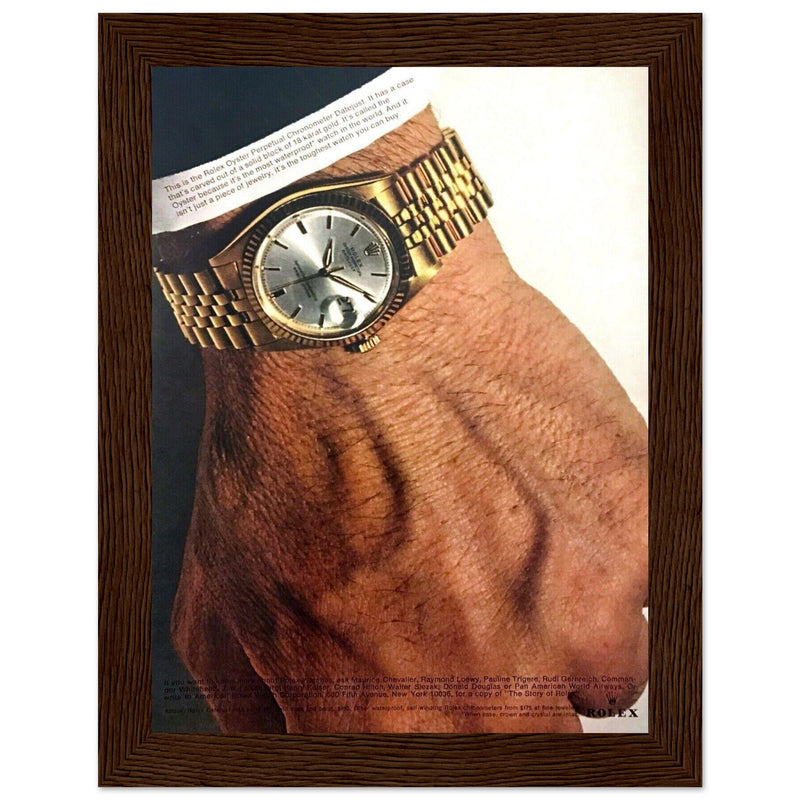 Rolex Oyster Perpetual Datejust Vintage Poster Ad
