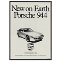 Porsche 944 New on Earth Vintage Poster Ad