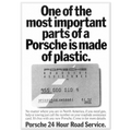 Porsche - 24 Hour Road Service Vintage Poster Ad