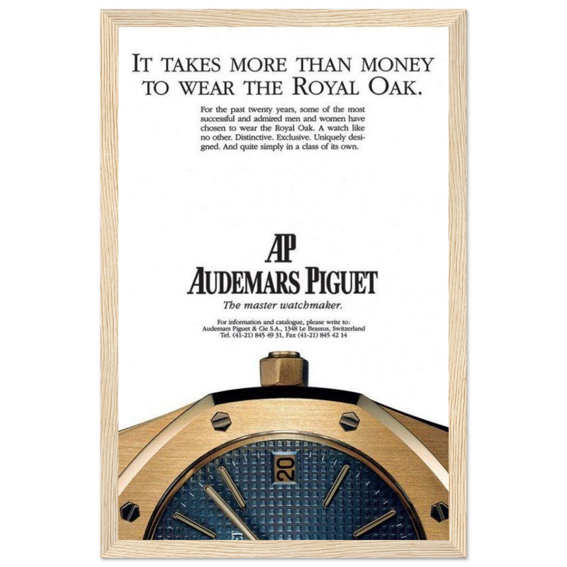 Audemars Piguet Master Watchmaker Vintage Poster Ad