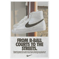 Nike Court to the streets Vintage Poster Ad