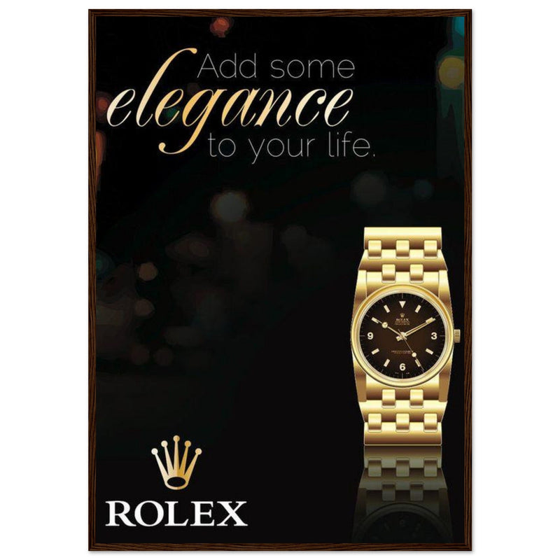 Rolex Elegance Vintage Poster Ad