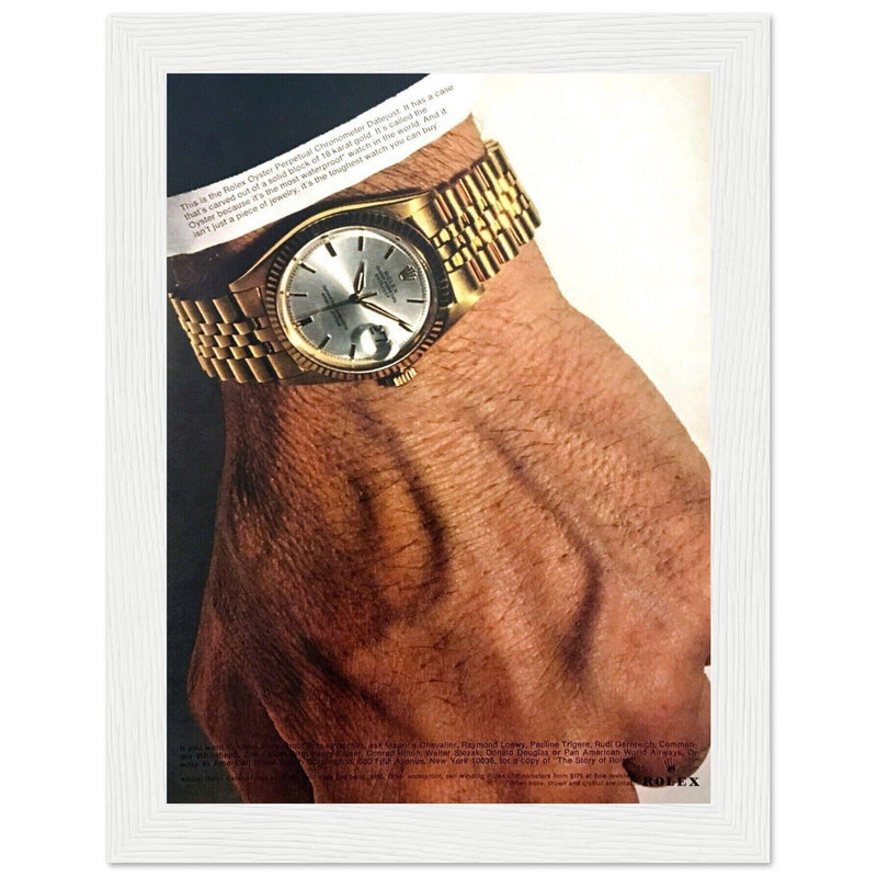 Rolex Oyster Perpetual Datejust Vintage Poster Ad