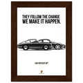 Porsche Can You Keep Up Vintage Poster Ad