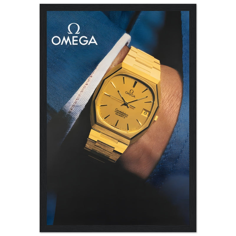 Omega Gold Vintage Poster Ad