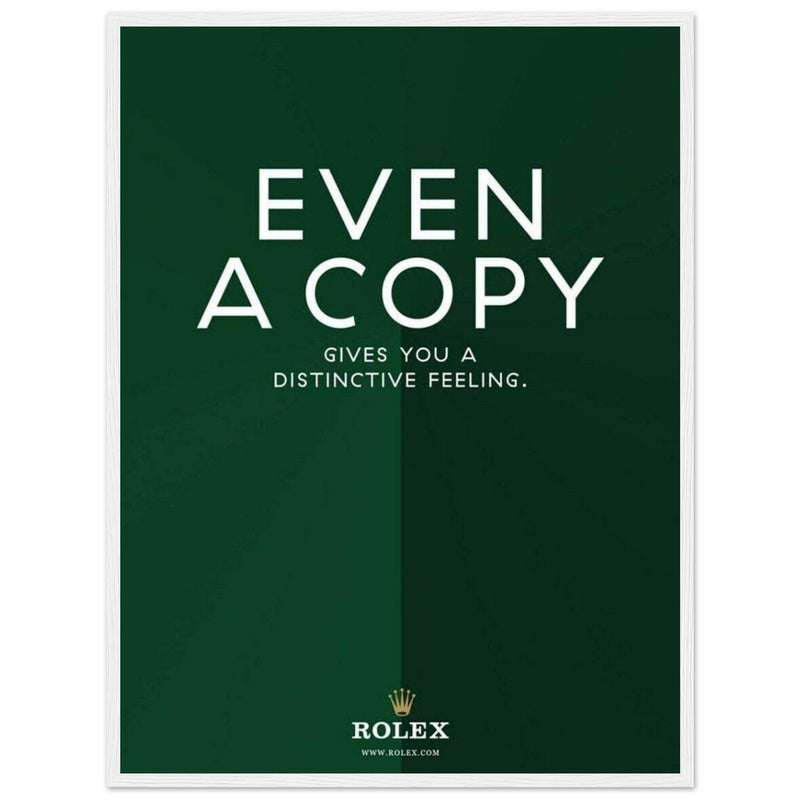Rolex Distinctive Feeling Vintage Poster Ad