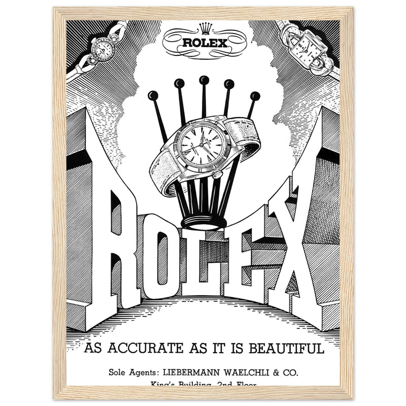 Rolex Hong Kong Jewellers Vintage Poster Ad