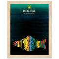 Rolex Submariner Fish Vintage Poster Ad - Premium Matte Paper