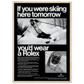 Rolex Ski Vintage Poster Ad