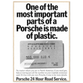 Porsche - 24 Hour Road Service Vintage Poster Ad