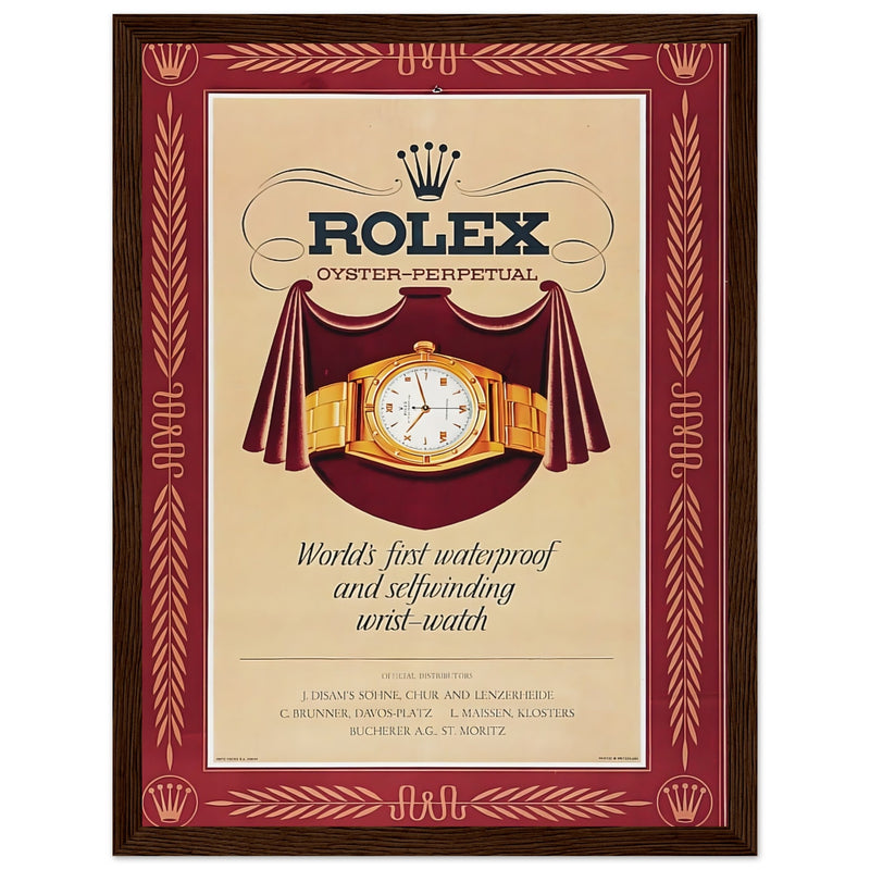 Rolex Oyster-Perpetual Vintage Poster Ad