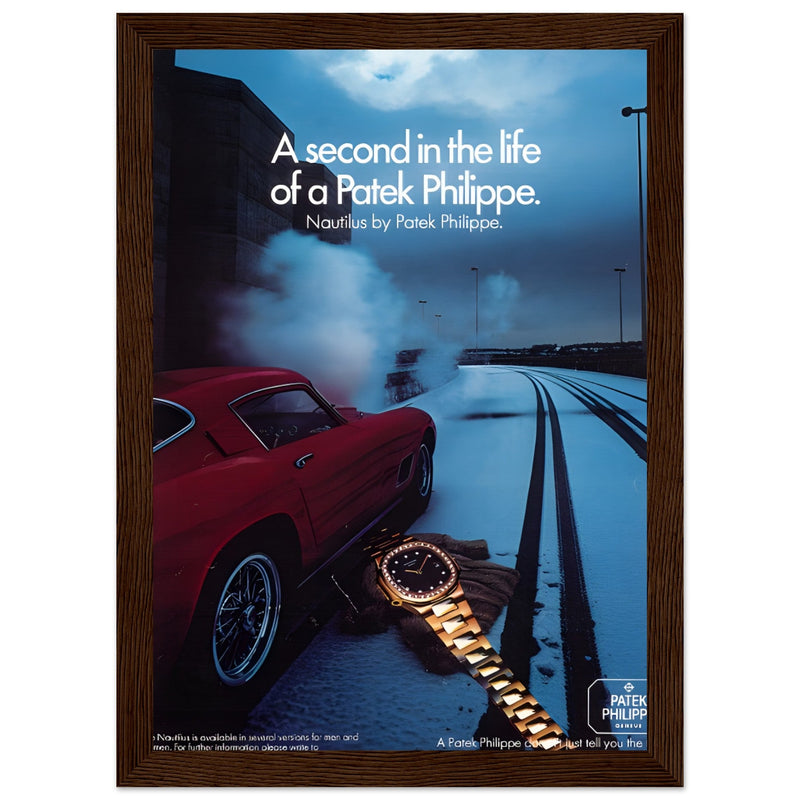 Patek Philippe A Second In the Life Vintage Poster Ad