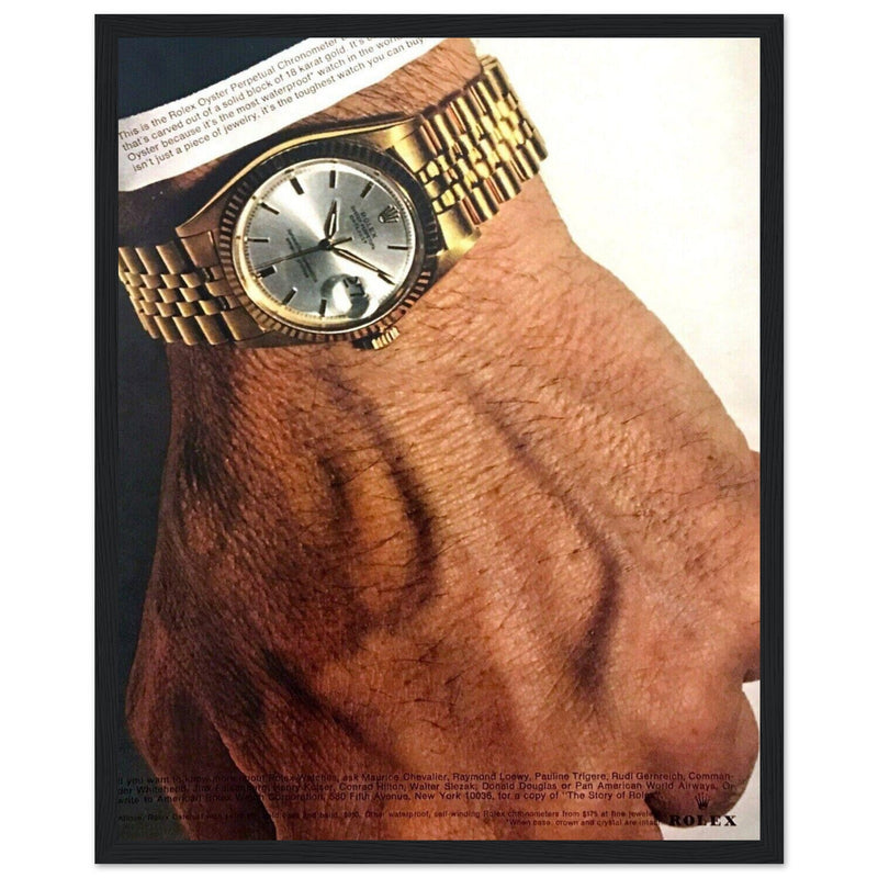 Rolex Oyster Perpetual Datejust Vintage Poster Ad
