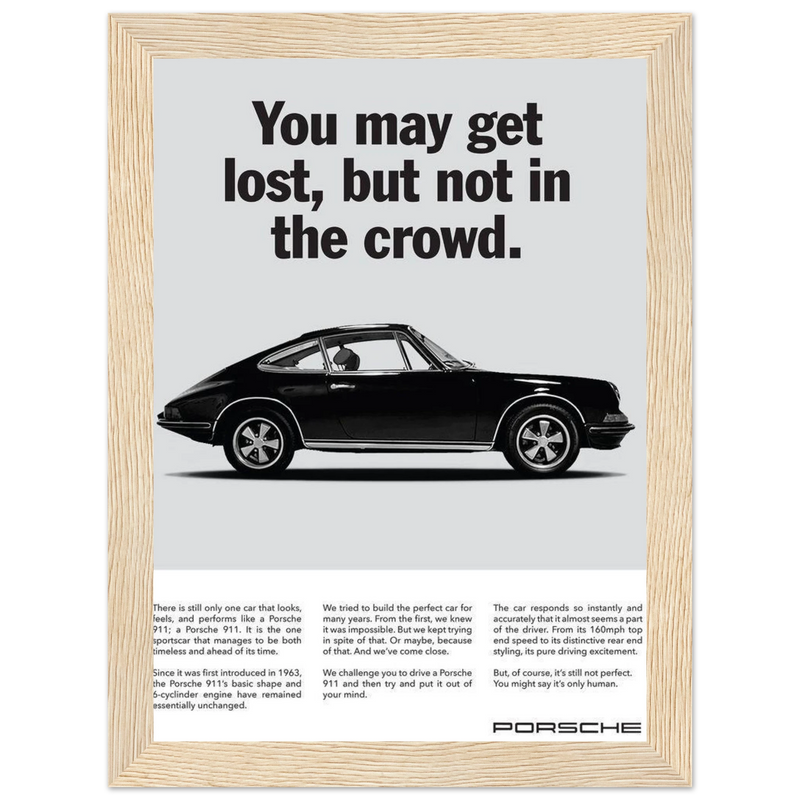 Porsche Vintage Poster - Lost