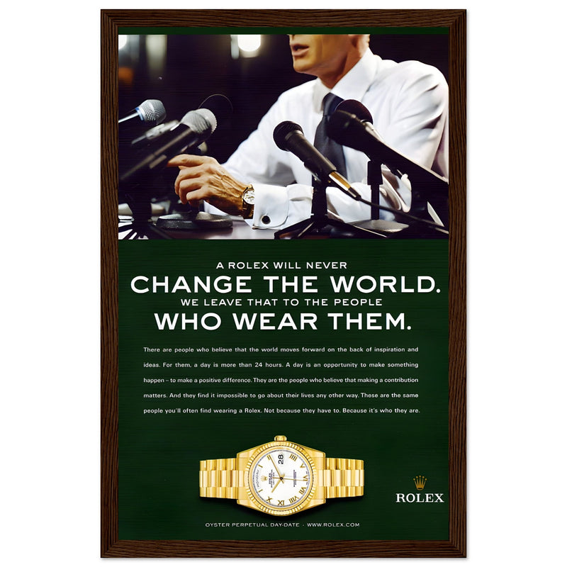 Rolex Day-Date Vintage Poster Ad