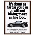 Porsche 911 Vintage Poster - Airline Food