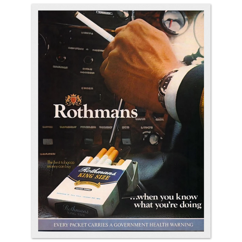 Rothmans Vintage Poster Ad - Rothman Kingsize