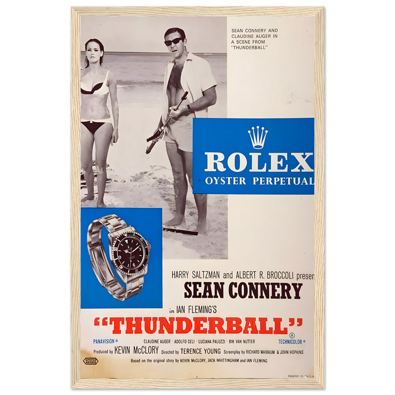 Rolex Sean Connery Vintage Poster Ad