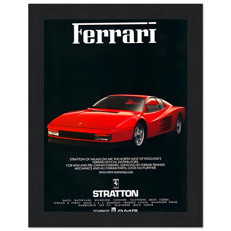 Ferrari Stratton Vintage Poster Ad