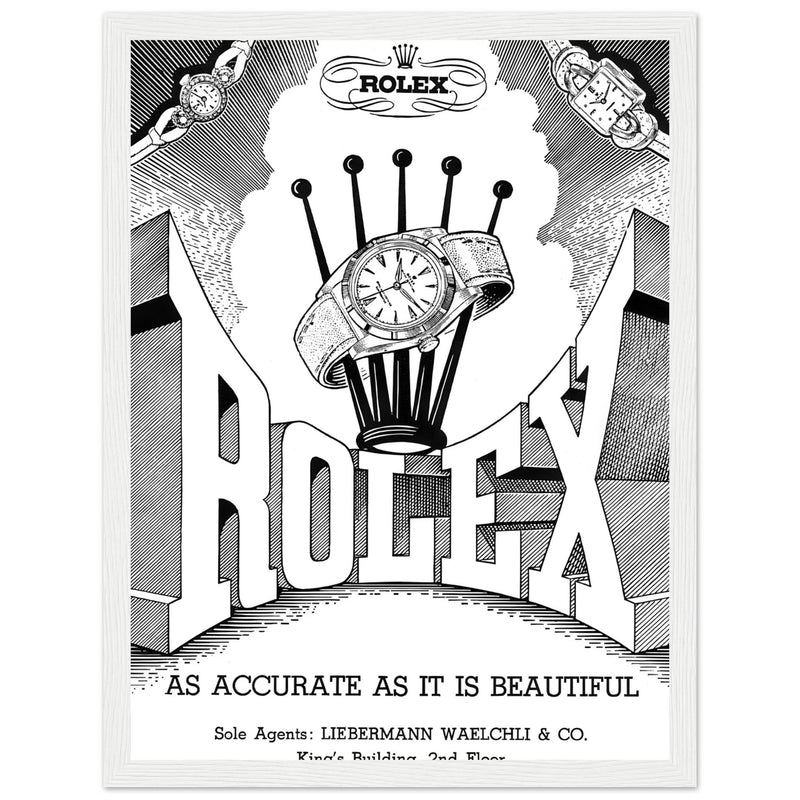 Rolex Hong Kong Jewellers Vintage Poster Ad