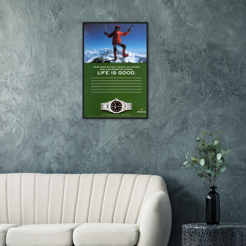 Rolex Life is Good Vintage Poster Ad