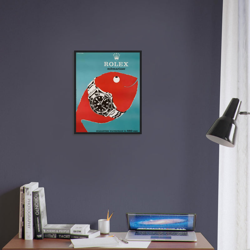 Rolex Submariner Vintage Poster Ad