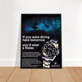 Rolex Oyster Perpetual Vintage Poster - Premium Matte