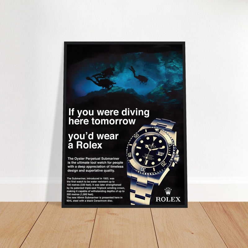 Rolex Oyster Perpetual Vintage Poster - Premium Matte