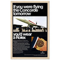 Rolex Oyster Perpetual Concorde Vintage Poster Ad