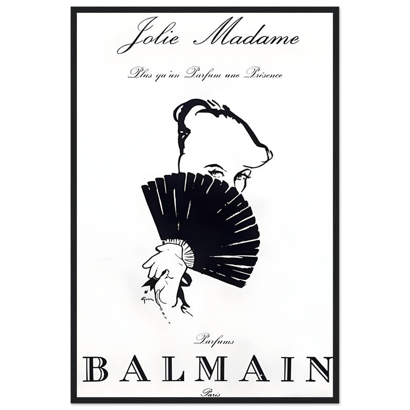 Balmain Jolie Madame Vintage Poster Ad